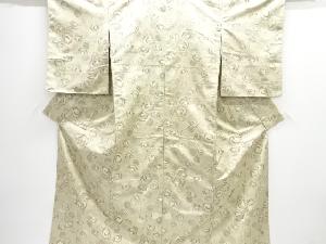 薔薇模様織り出し西陣お召着物